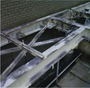 Rooftop Dunnage Steel - PermaDri Before